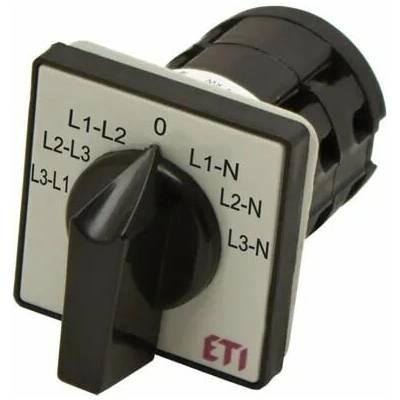 ETI Vačkový spínač pre voltmeter 25A medzifázový, CS 25 67 U