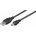 MicroConnect USB A - Mini USB B 5P 10m M-M 28/1P 24/2C 48X0.12ALMG OD4.2MM, Black