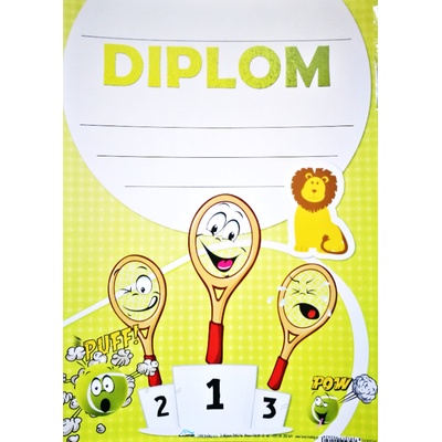 Diplom A4 TENIS bez textu – Zboží Dáma