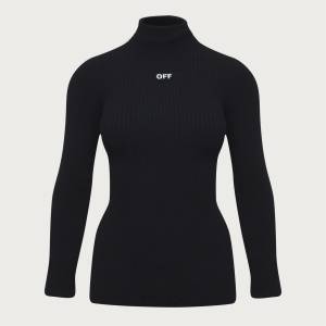 OFF WHITE Блуза OFF WHITE Men's Knitted Crew Sweatshirt - Black White