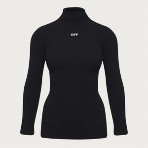 OFF WHITE Блуза OFF WHITE Men's Knitted Crew Sweatshirt - Black White