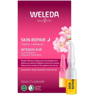 Weleda 7 denní intenzivní kúra Divoká růže Skin Repair Intensive Treatment 7 x 0,8 ml
