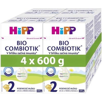 HiPP 2 Combiotik kojenecké mléko BIO 4 x 600 g