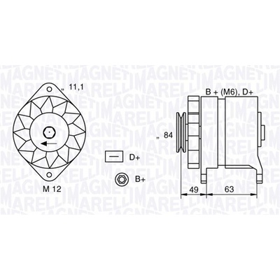 MAGNETI MARELLI generátor 063321044010