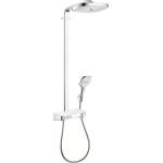 Hansgrohe Raindance Select E - Showerpipe 300 душ комплект с термостат ShowerTablet Select, 3 струи, бяло/хром 27127400 (27127400)