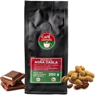 Café Montaña Brasília Agra Dabla mletá Moka konvička 250 g