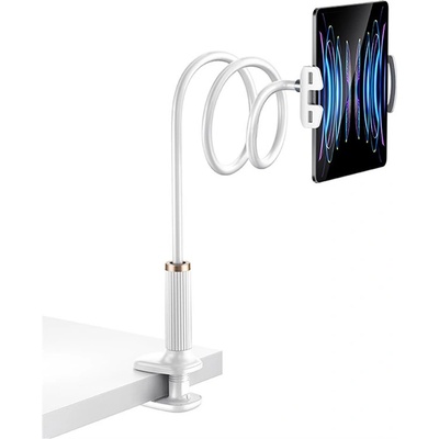 AppleMix Držiak s flexibilným ramenom pre Apple iPhone / iPad (4,7"- 13") - 0,95 m - biely