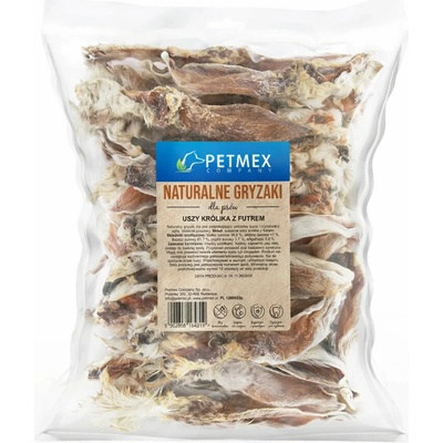 PETMEX králičí uši s chlupy Mono 200 g
