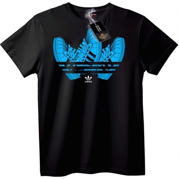 NOONEBRAND Adidas Маратонка Лого Тениска - 2XL, Black