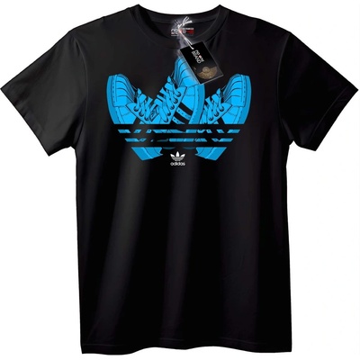 NOONEBRAND Adidas Маратонка Лого Тениска - 2XL, Black