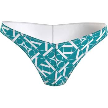 Calvin Klein KW0KW02487 thong bottom - Blue (Ck Monogram Blue O Aop)