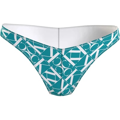 Calvin Klein KW0KW02487 thong bottom - Blue (Ck Monogram Blue O Aop)