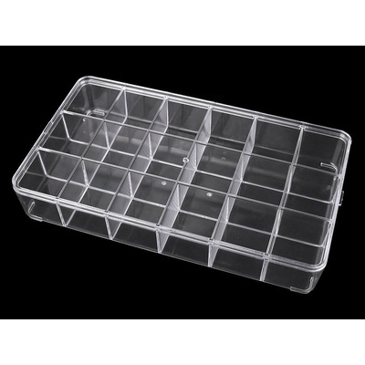 Prima-obchod Plastový box / zásobník 16,5x29 cm, barva transparent