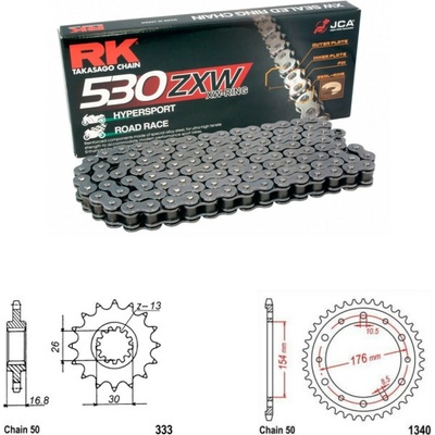 RK Racing Chain Řetězová sada Honda CB 1000 R 08-16