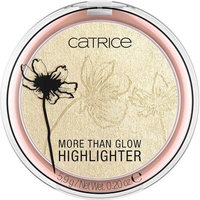 Catrice More Than Glow Светещ компактен хайлайтър за бузи 010 Ultimate Platinum Glaze, 5.9 г