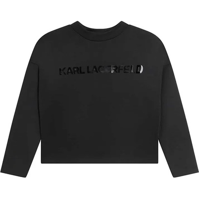 KARL LAGERFELD Детски суичър Karl Lagerfeld в черно с принт (Z15426.116.149)
