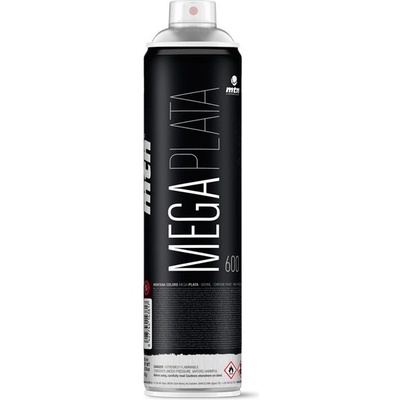 MTN Mega Plata 600 ml Metalický chrom