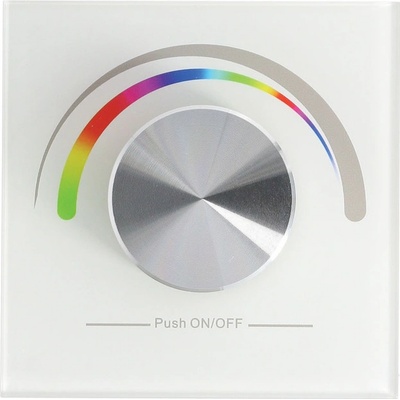 MCLED Ovladač RF RGB 1 zóna řízení jasu a barevných režimů nástěnný otočný ML-910.733.22.0