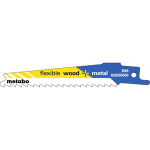 Metabo - Комплект пилни дискове 6 TPI, дължина 100 мм, 5 бр. 628265000 (628265000)