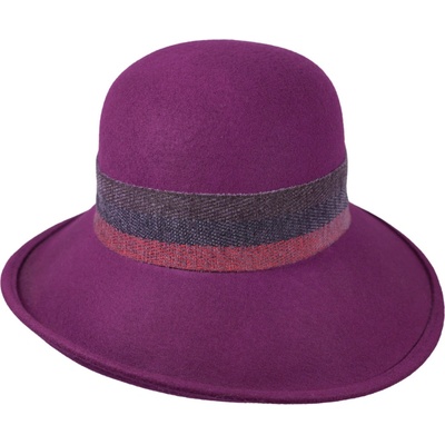 Fiebig Headwear since 1903 Dámský plstěný klobouček Cloche magenta