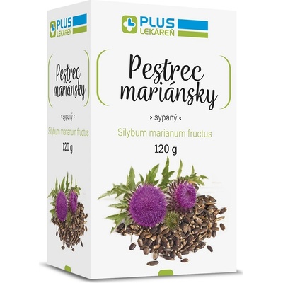 PLUS LEKÁREŇ Pestrec mariánsky sypaná droga čaj 120 g