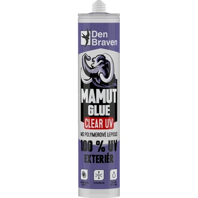 Den Braven Lepidlo MAMUT GLUE 290ml CLEAR UV TRA