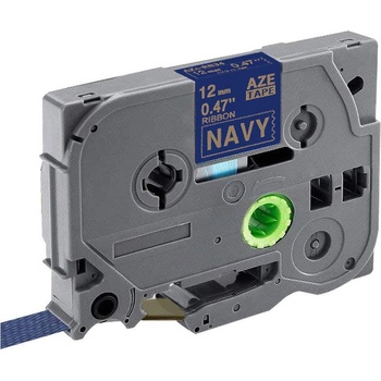 Brother TZ-RN34 / TZE-RN34, 12mm x 4m, златен печат / син фон, оригинална лента (TZERN34)