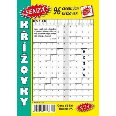 Senza číselné křížovky 3/2023