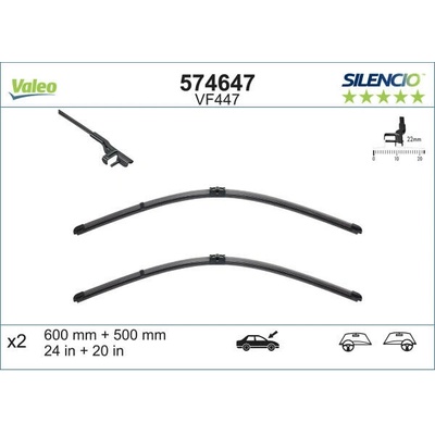 Valeo Silencio X-TRM 600+500 mm ST VM447