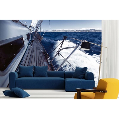DIMEX ART Самозалепваща се флизелинова фототапета круизен яхтинг 375 x 250 см