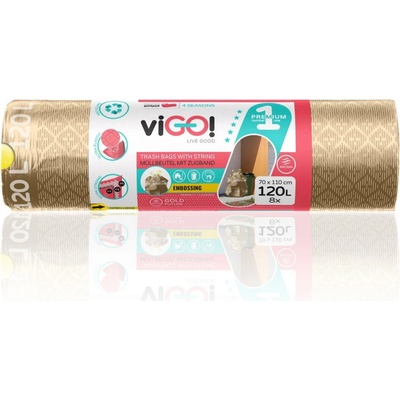 Vigo pytle zatahovací LDPE 120 l 38µm 8ks s vůní future