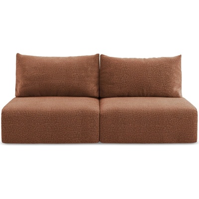 makamii Разтегателен диван с място за съхранение в тухлен цвят 216 cm Kalena - Makamii (KALENA_3SOF_38_P1_C4)