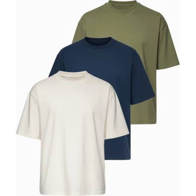 Ombre Clothing Тениска OM-TSBC-0291 - off white/бледо маслинена/navy Ombre Clothing Ombre Clothing | Sin | МЪЖЕ | S