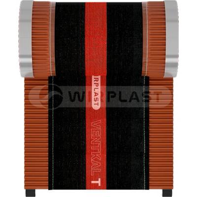 Wirplast Ventkal T Hrebeňový vetrací pás 310 mm RAL 8004 tehlovo červená