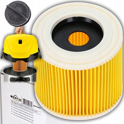 Wertis Kärcher MV2 MV3 WD2 WD3 SE4001 WD2 PLUS KWD V17 V15 filter
