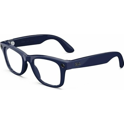 GOOGLE Meta Ray-Ban Gen2 Wayfarer, Shiny Cosmic Blue/Clear/SapphireTransitions (Large) RW4012 6628MF 53