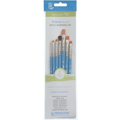 Princeton Artist Brush Selectartiste Multi-Technique Комплект четки 7 бр (P3750SET123)
