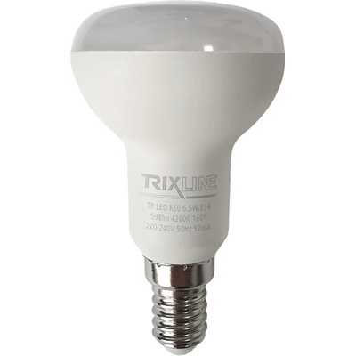 Trixline E14 R50 LED žiarovka 6,5W 4200K 598lm