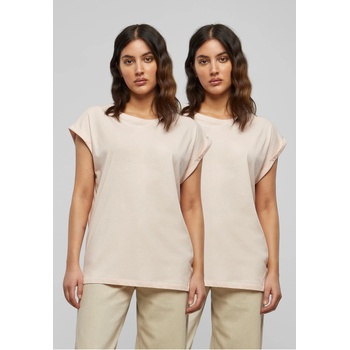 Urban Classics 2 Броя Изчистени Дамски ТенискиPre-Pack Ladies Extended Shoulder Tee 2-Pack pink XSUB-PP771P-00185 - Камуфлаж, размер M