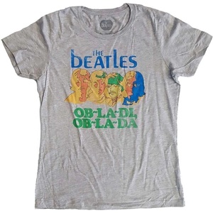 The Beatles Vintage Ob La Di (Back Print) Grey S Дамски Риза (BEATTEE01LG01)