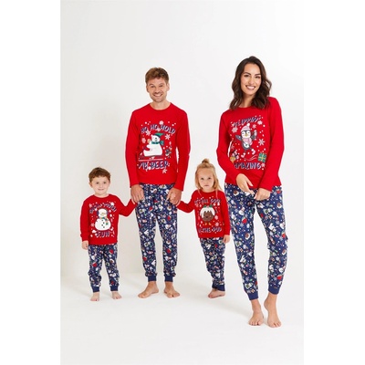 Be You Дамска пижама Be You Ladies Family Festive Friends Pyjama - Red/Navy