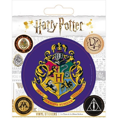 CurePink samolepky Harry Potter erb bradavic