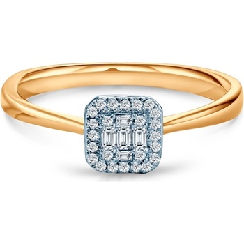 SAVICKI Годежен пръстен Savicki: двуцветно злато, диаманти