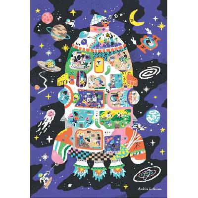 Grafika Rocket House 1000 dielov