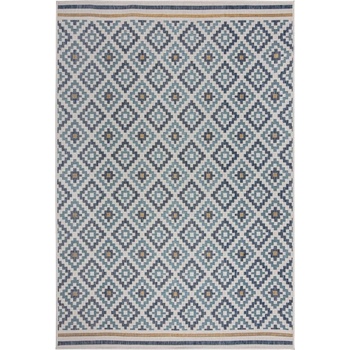 Flair Rugs Жълто-син килим за открито и закрито 120x170 cm Zia Trellis - Flair Rugs (503119377456)