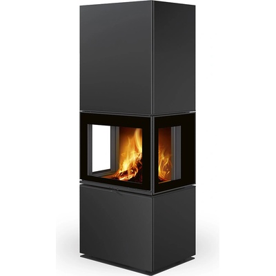 Romotop Designový krb LERA C GH Dělené sklo Keramika
