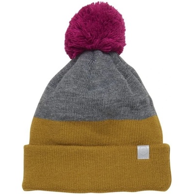 Color kids Hat beanie colorblock Dried tobacco