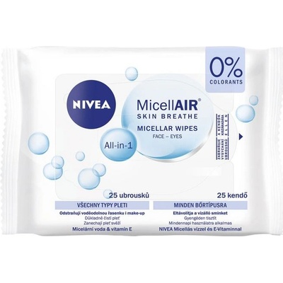 Nivea čistiace micelárne obrúsky Creme Care 25 ks