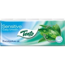 Tento sensitive papírové kapesníky Eukalyptus oil 3-vrstvé 10x10 ks