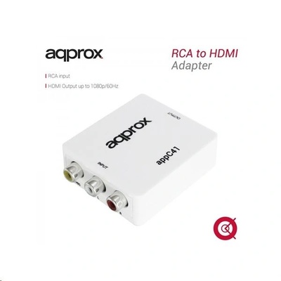 Approx Rca hdmi адаптер прибл. appc41 Бяло (appc41)